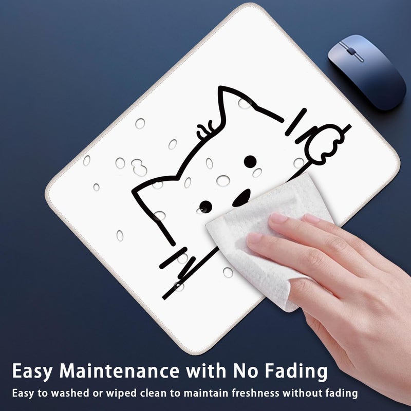 Flodirise Non-Slip Mouse Pad Gaming Mouse Pad Small Mousepad for Computer, Laptop, Gamer, Cat Pattern, 8x10 inch - Image 5